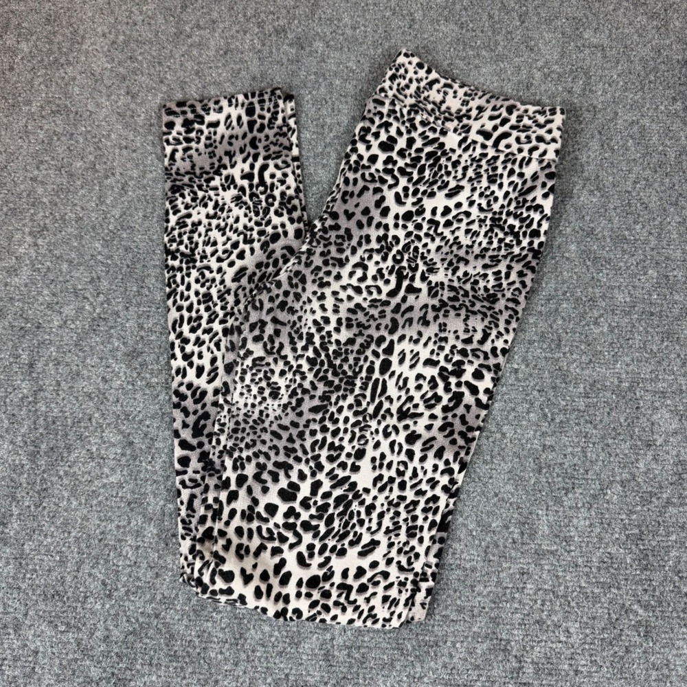 Guess Est 1981 Womens Grey Leopard Print Leggings Size M Animal Print Leggings